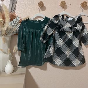 Dark Green Carter’s Baby Girl Dress